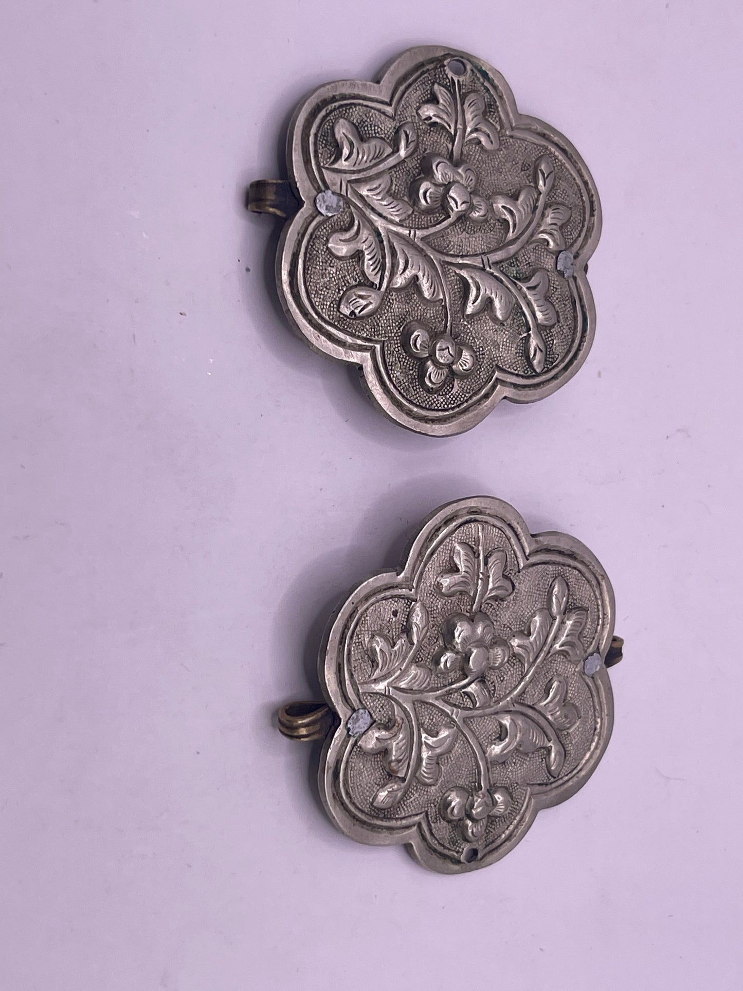 Antique Tibetan belt fasteners