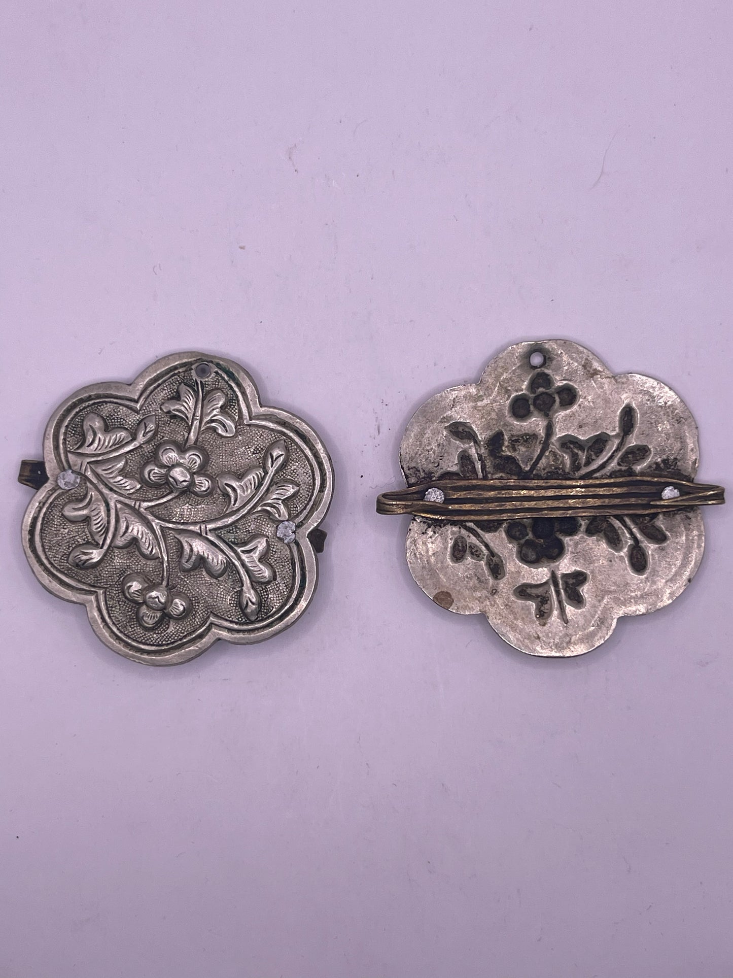 Antique Tibetan belt fasteners