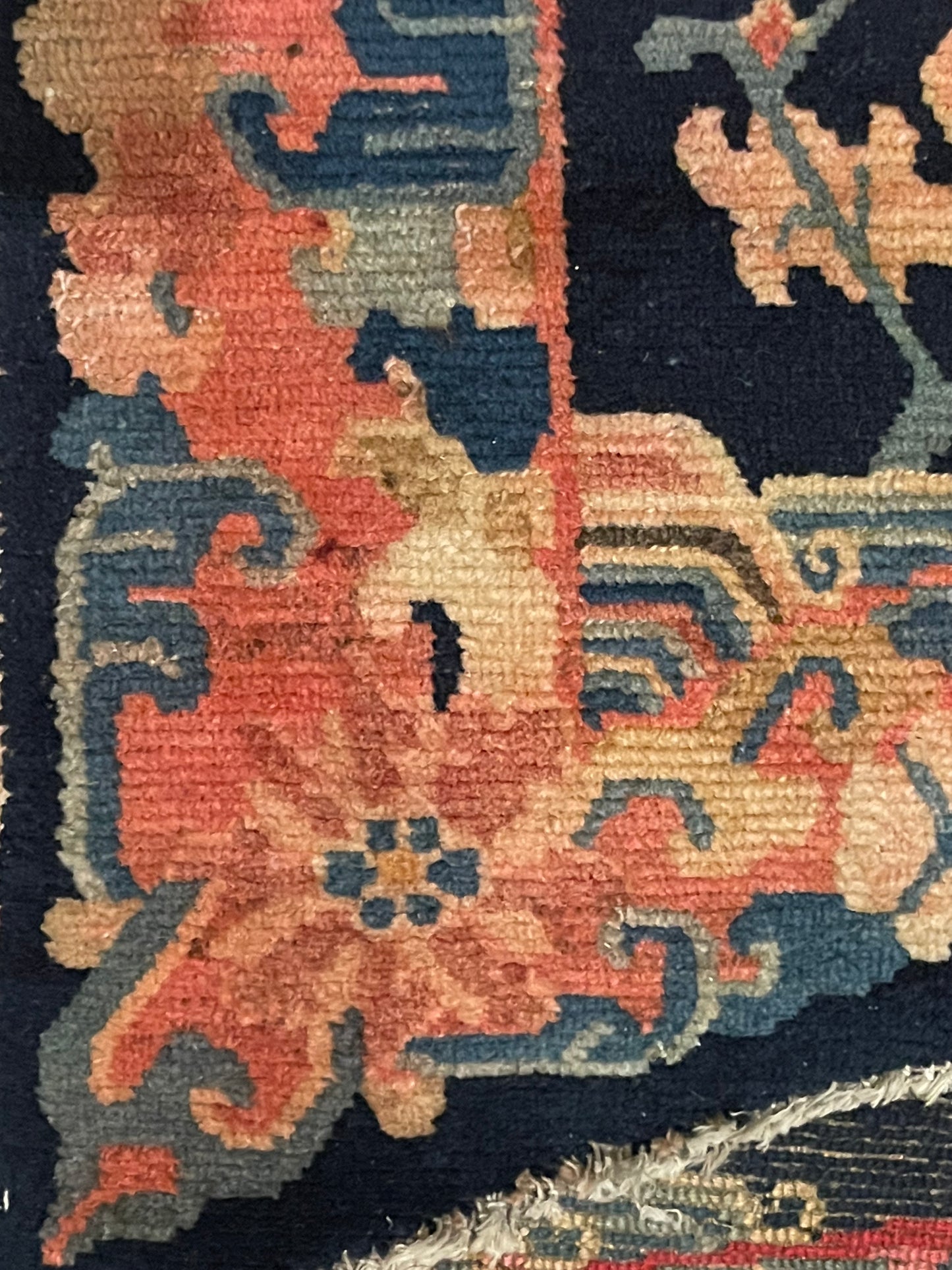 An antique Tibetan saddle rug