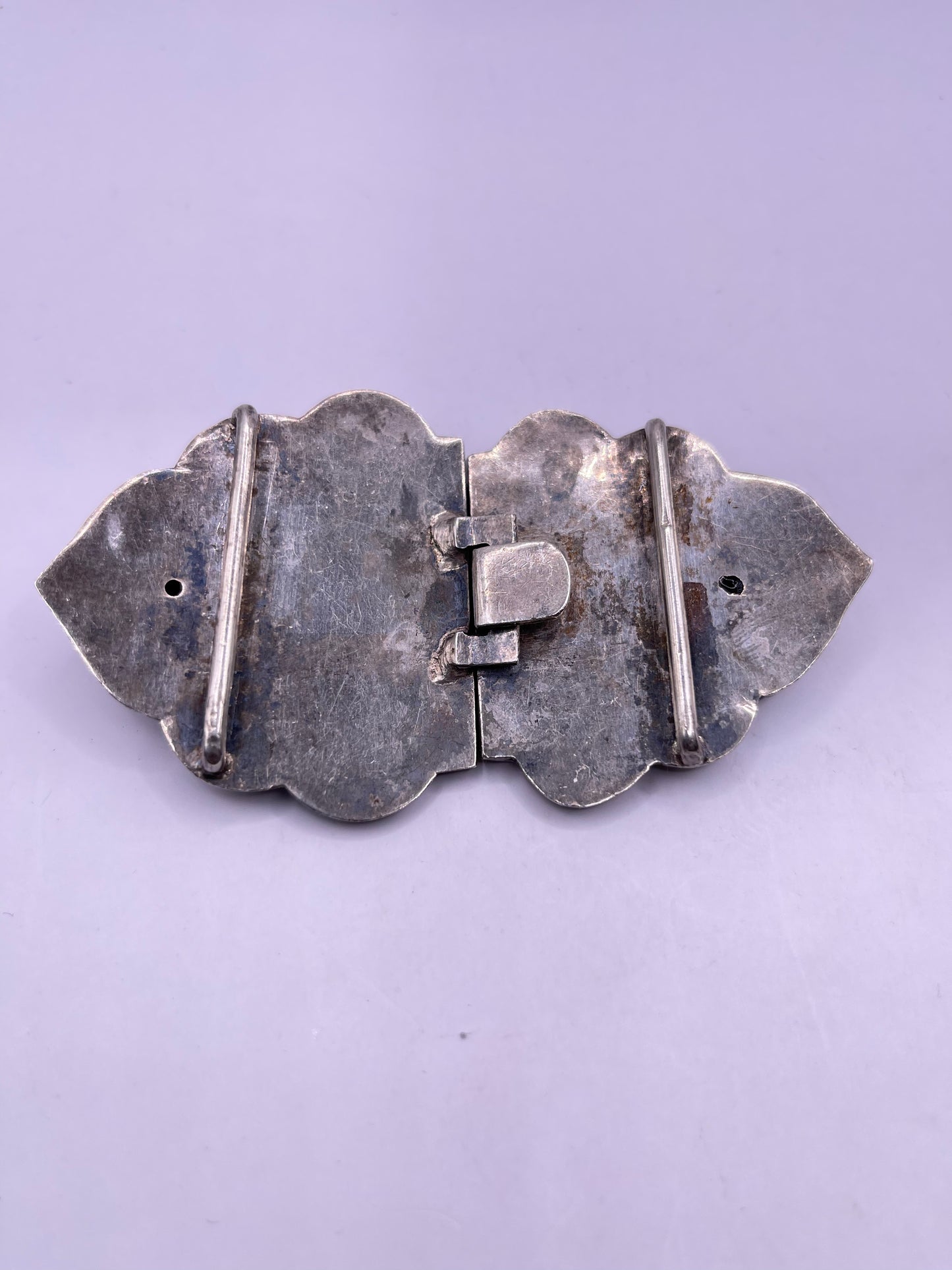 Silver indian carved belt buckles