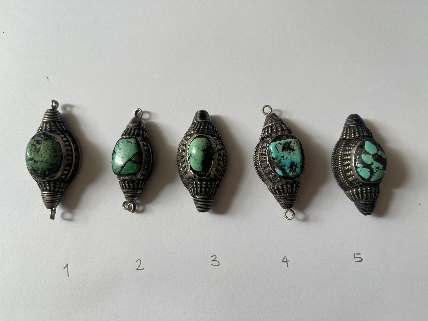 Antique Tibetan Turquoise hair beads