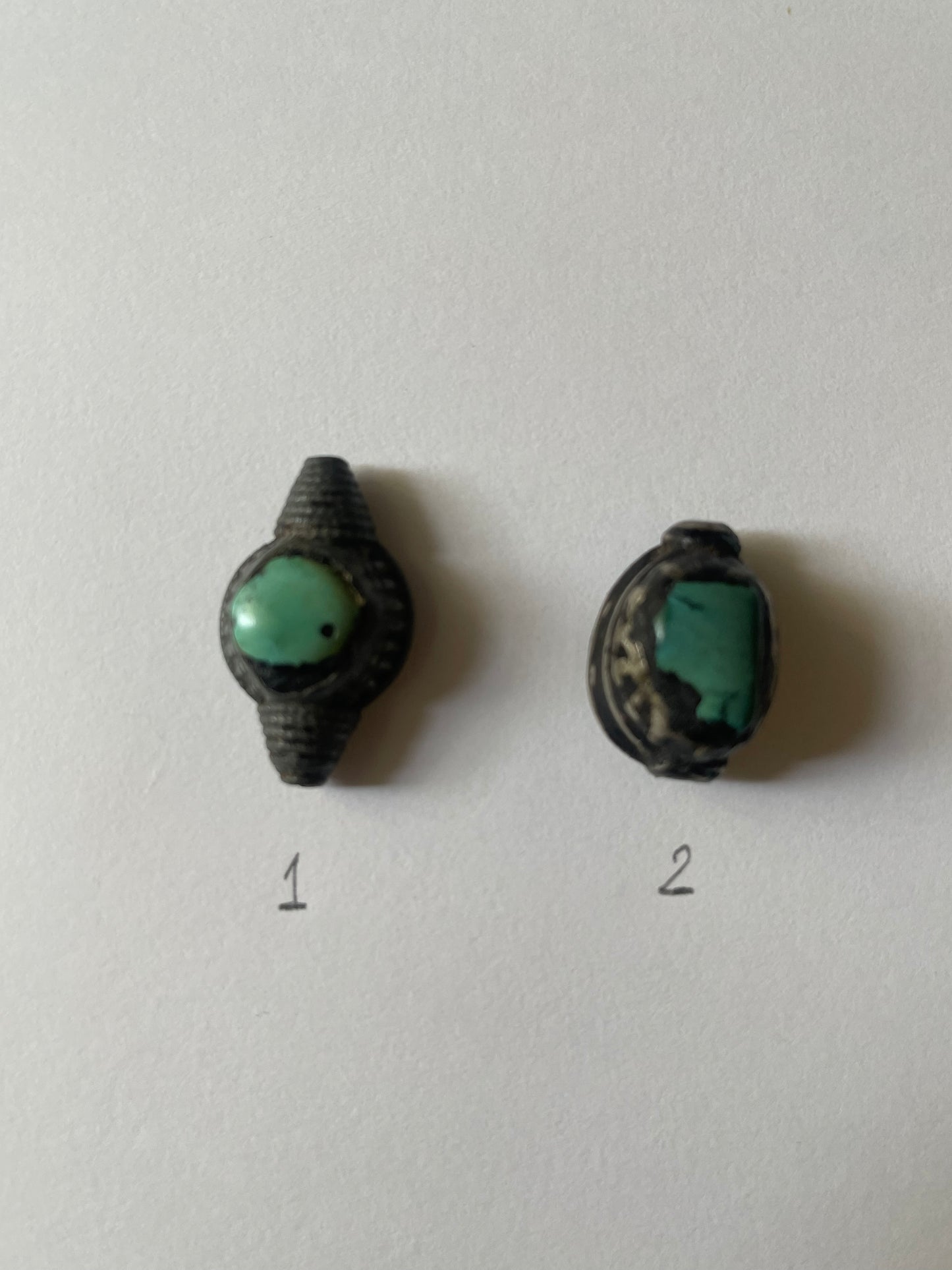 Antique Tibetan Turquoise hair beads