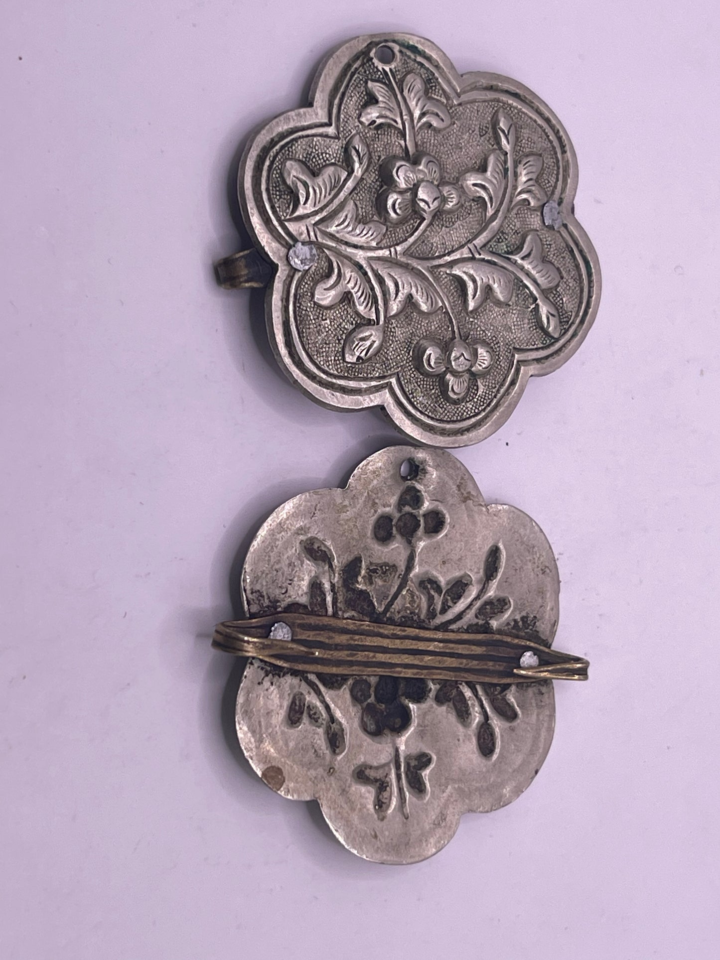 Antique Tibetan belt fasteners