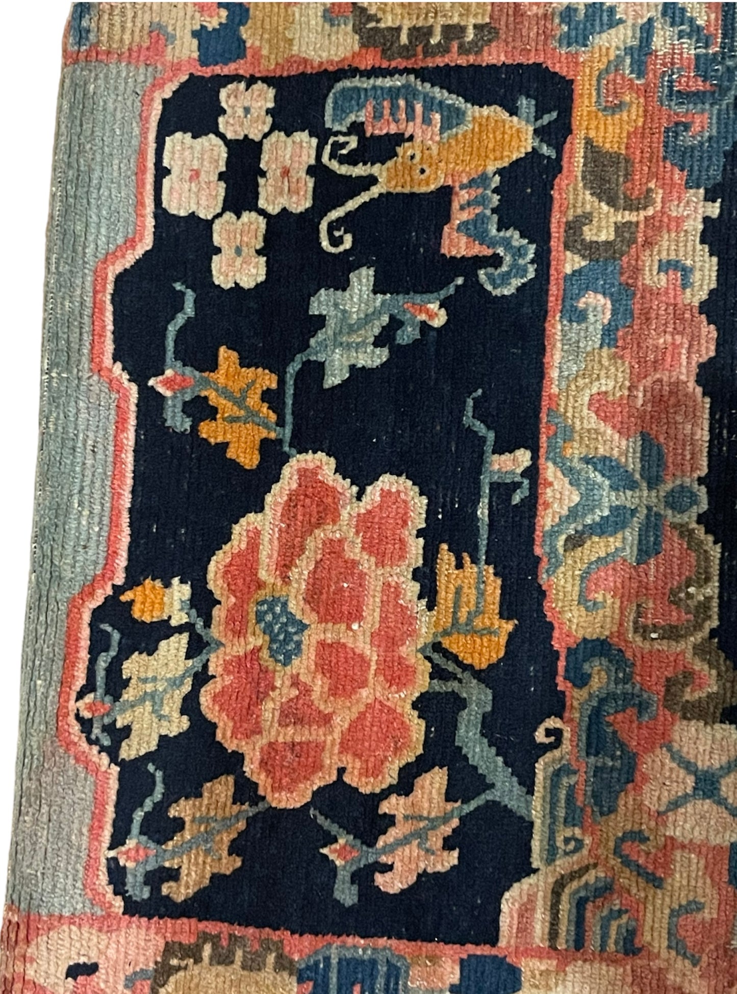An antique Tibetan saddle rug
