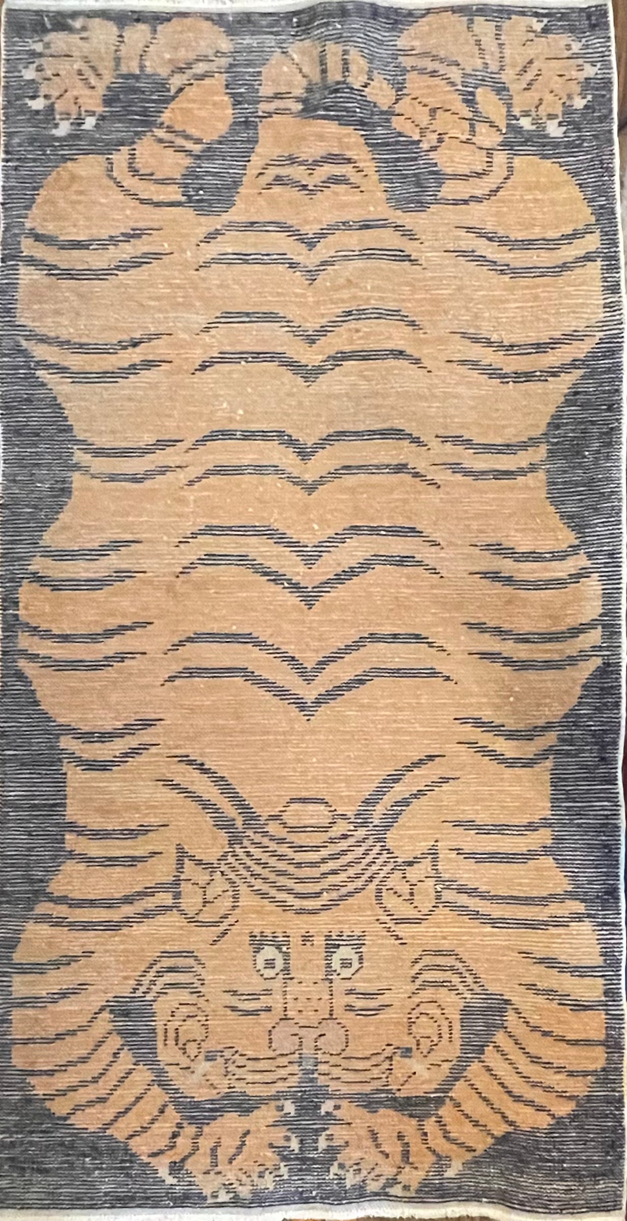 Vintage Tibetan Tiger rug