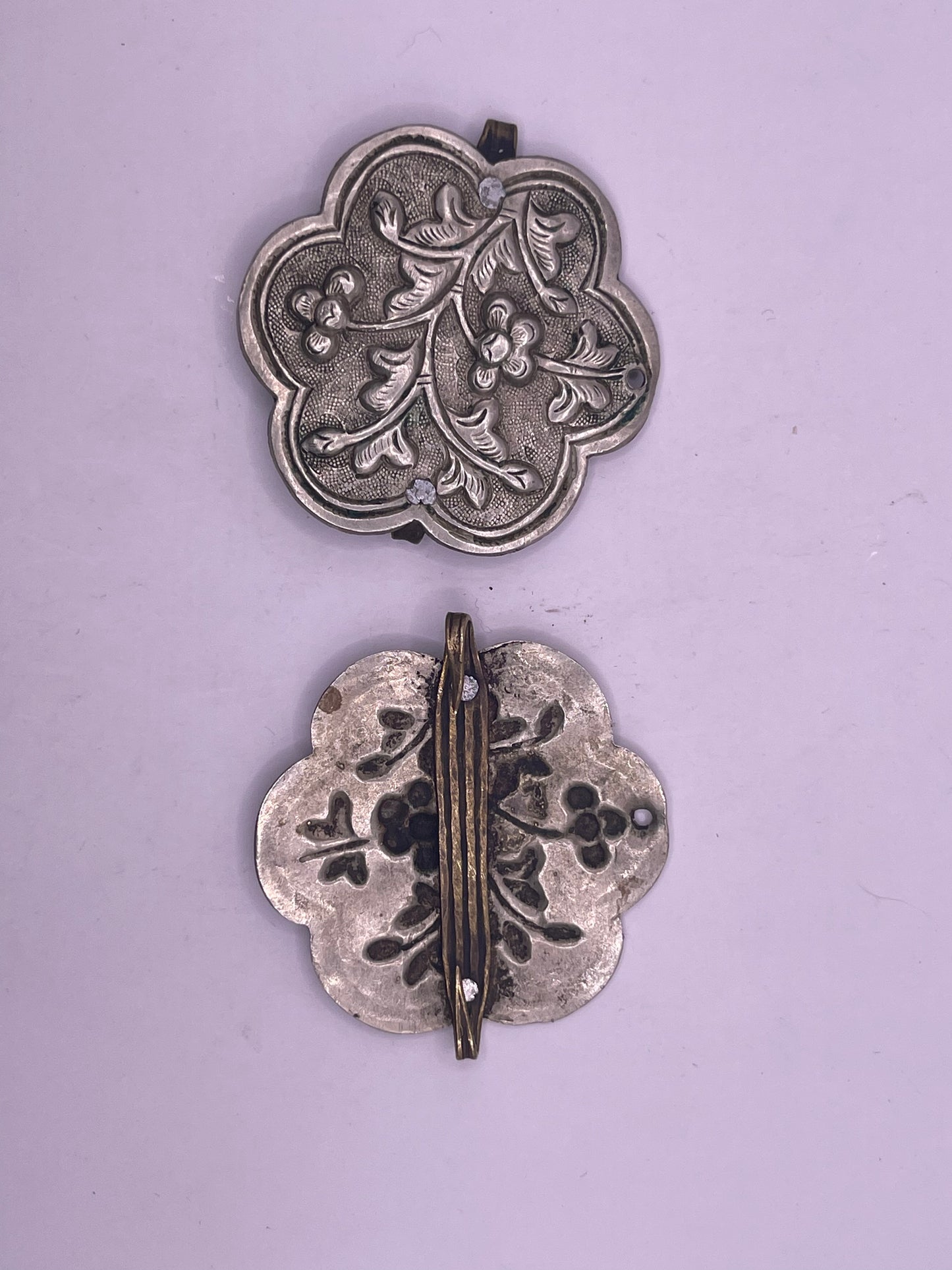 Antique Tibetan belt fasteners