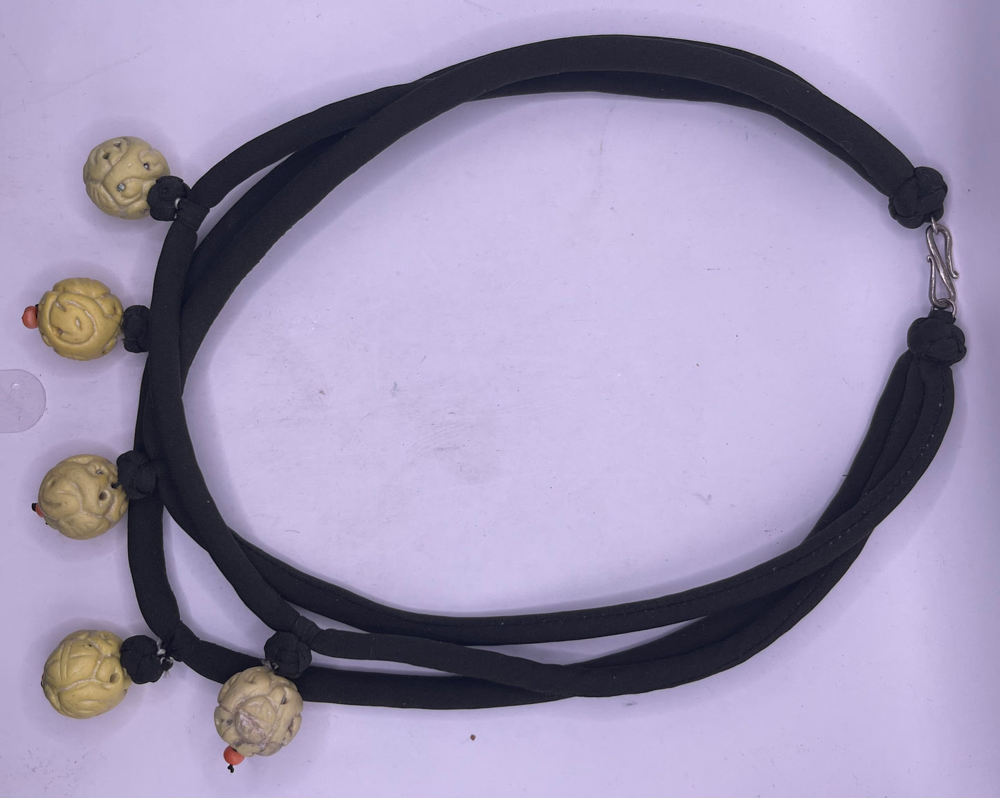 Necklace with vintage shou beads
