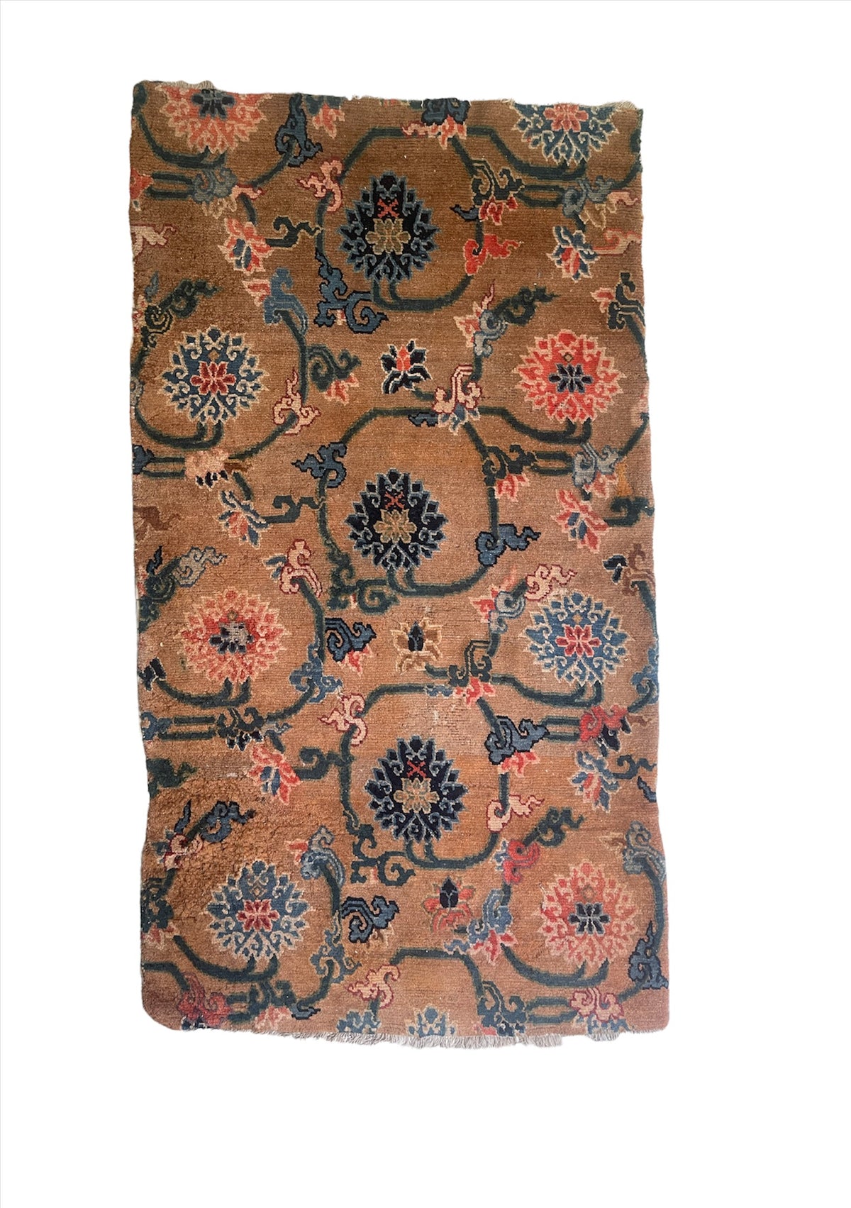 An antique Tibetan rug