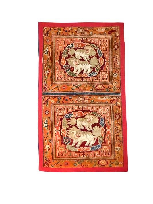 A Tibetan monastery meditation rug