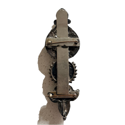 An antique modified ear pendant - Tibetan aykhor (b)