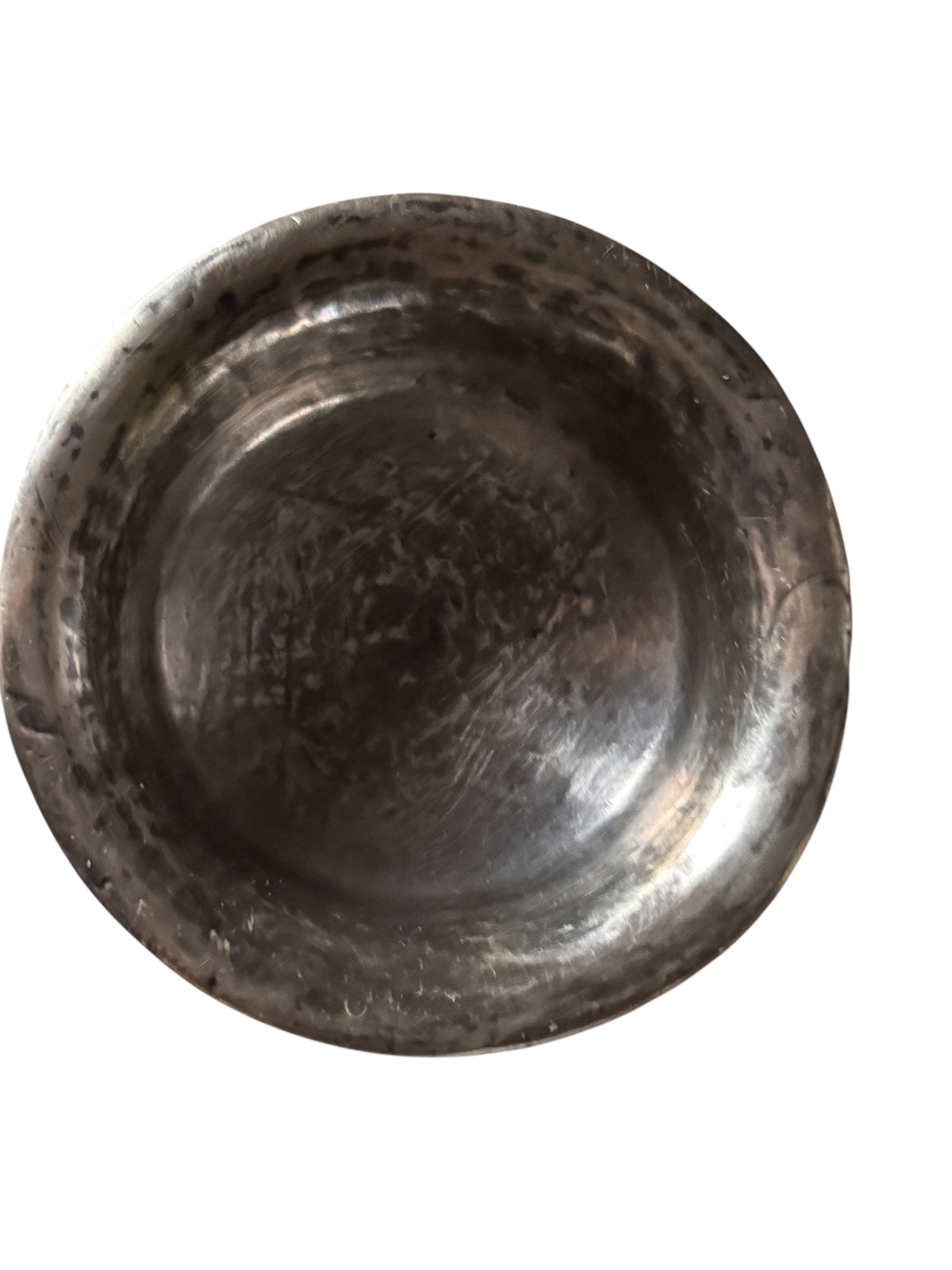 Antique Tibetan Burlwood Silver Mounted Offering Bowl Himalayan Cup