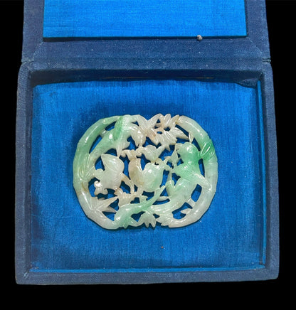 Antique jadeite plaque