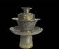 Antique silver Tibetan cup stand with silver cup