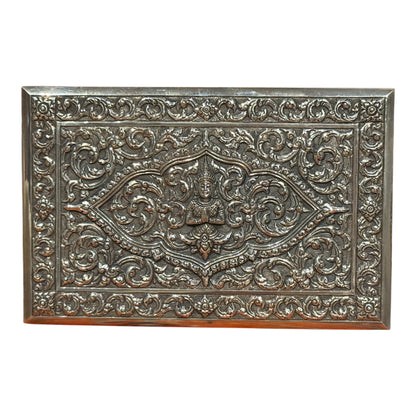 An antique Thai cigar silver box
