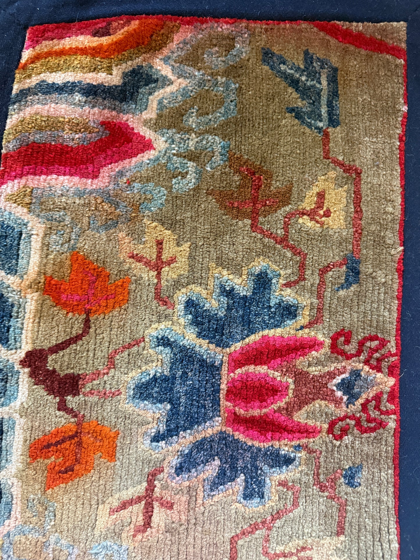 Antique Tibetan  seat rug