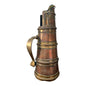 Antique Tibetan Copper Brass Powder Flask Engraved Himalayan Accessory