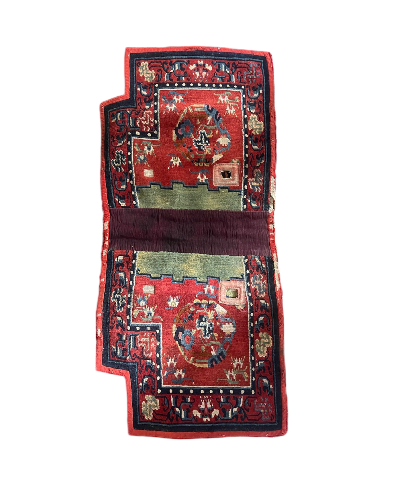 An antique Tibetan saddle rug
