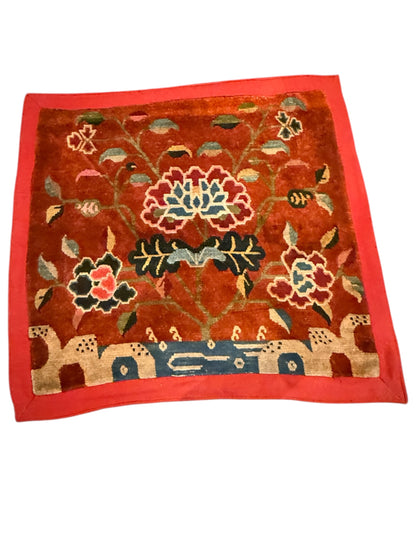 Antique Tibetan meditation rug