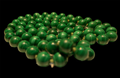 A vintage malachite necklace