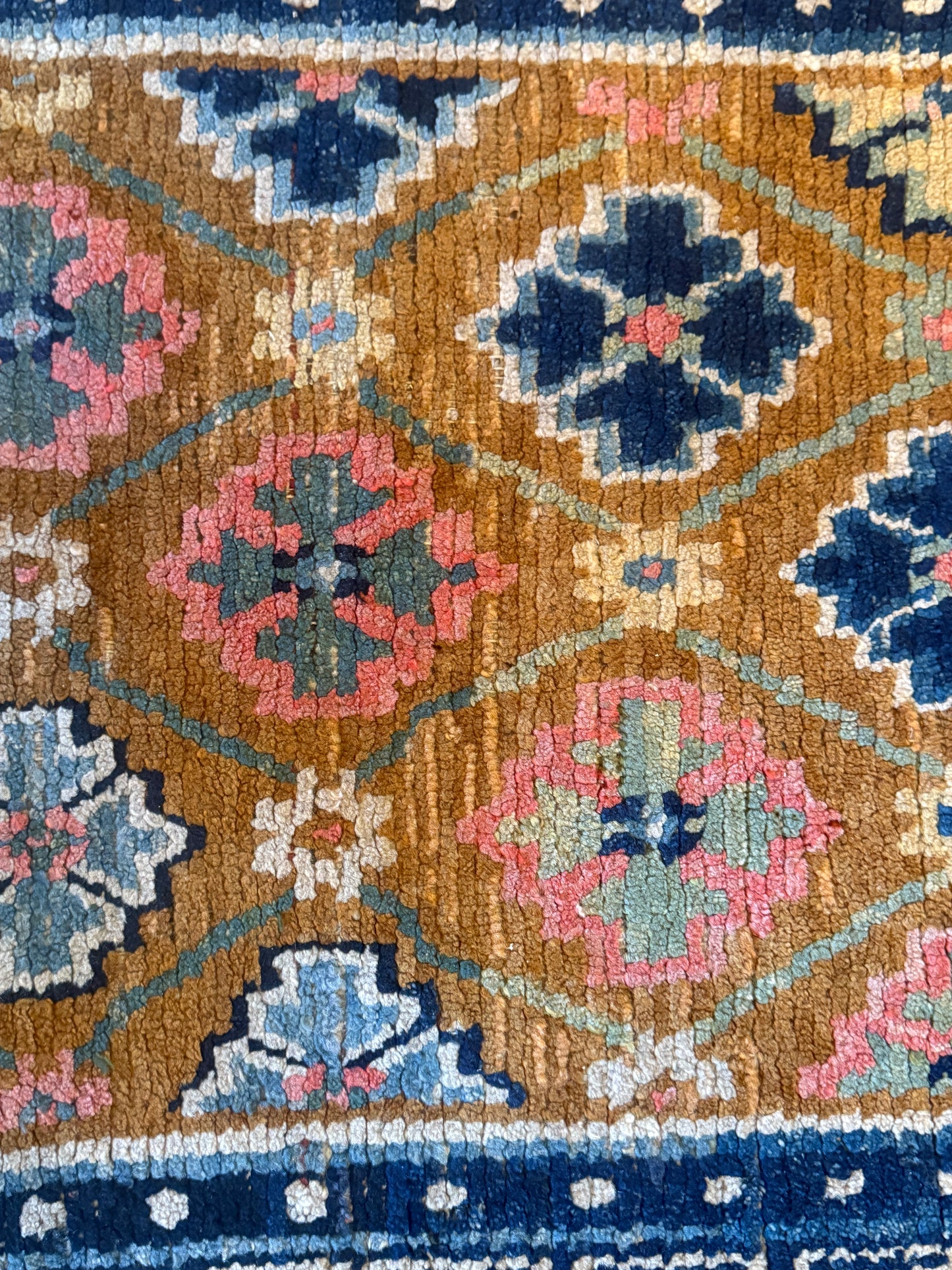 Antique 19th Century Tibetan woolen rug