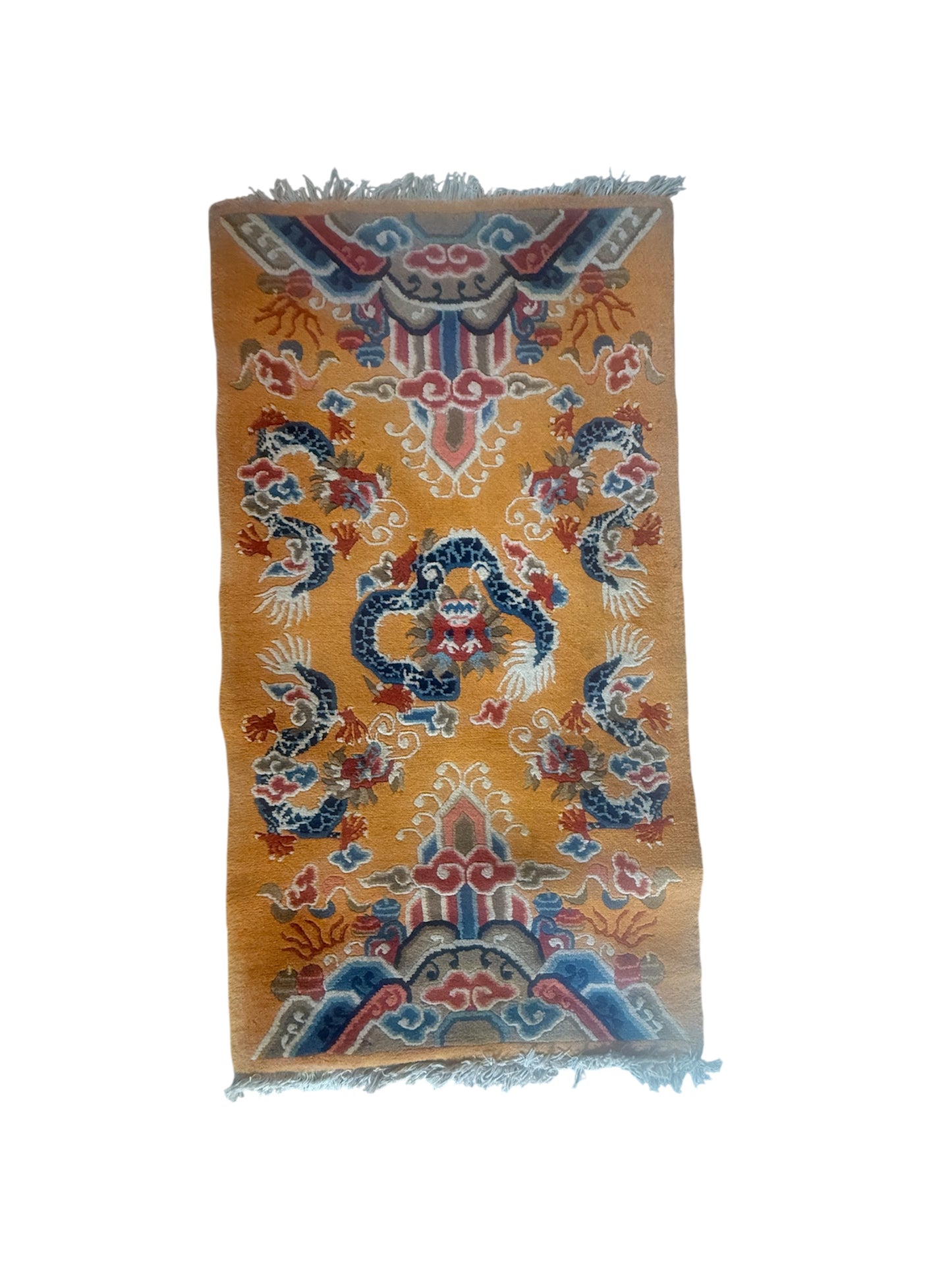 Vintage Tibetan  dragon rug