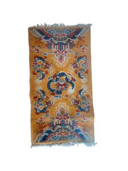 Vintage Tibetan  dragon rug