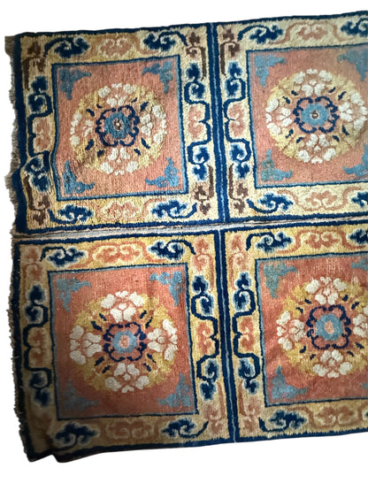 Antique five seater pair temple rug