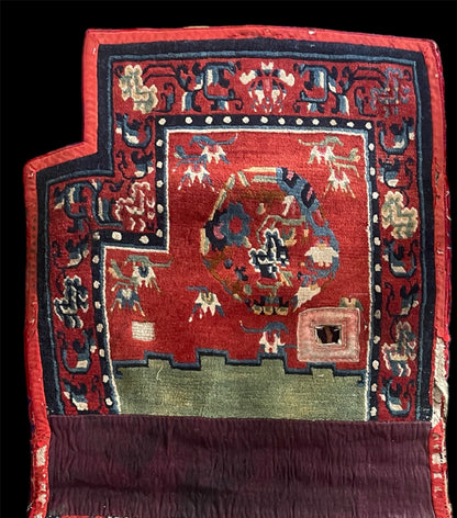 An antique Tibetan saddle rug