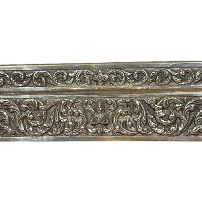 An antique Thai cigar silver box