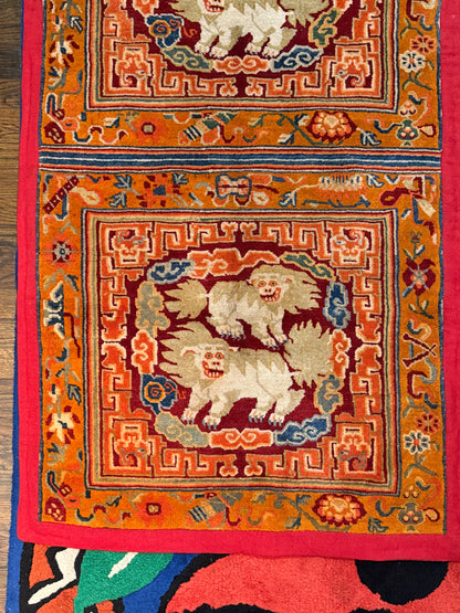 A Tibetan monastery meditation rug