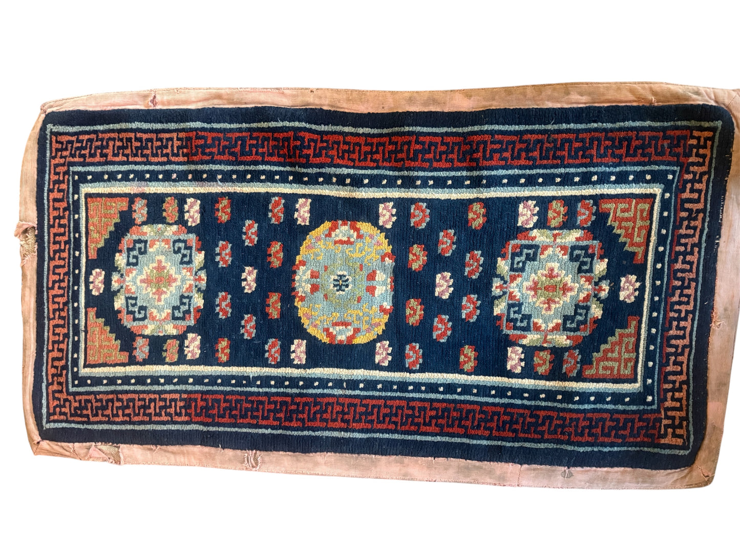 Antique 19th Century Tibetan woolen khaden- rug