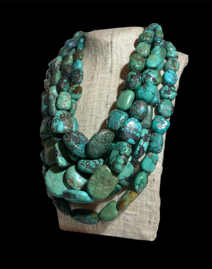 Necklaces with antique Tibetan / Ladakhi turquoise beads