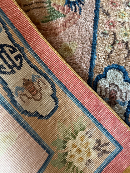 Antique Chinese  seat rug