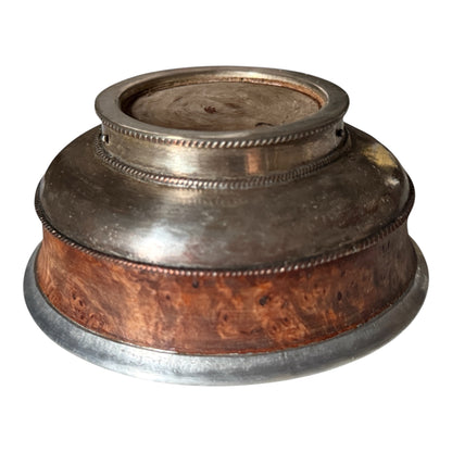 Antique Tibetan Burlwood Silver Mounted Offering Bowl Himalayan Cup (Copy)