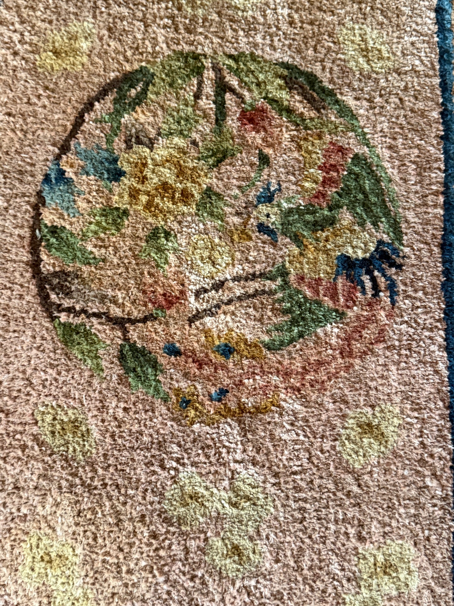 Antique Chinese  seat rug