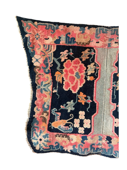 An antique Tibetan saddle rug