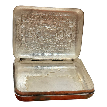 A silver box