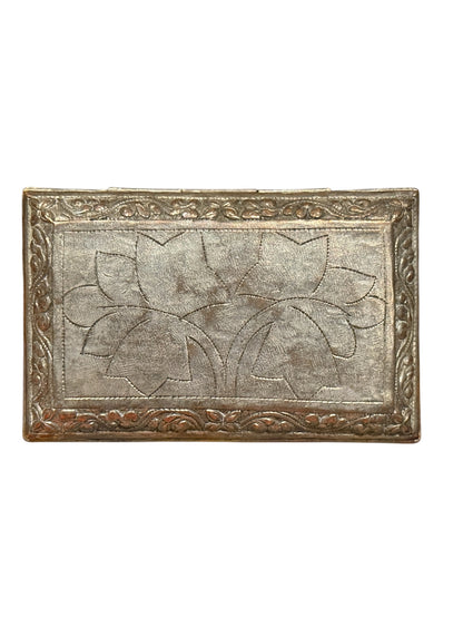 Antique silver and gilded silver Bhutanese betel nut box