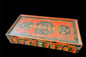 An antique rectangular flat Tibetan wood box