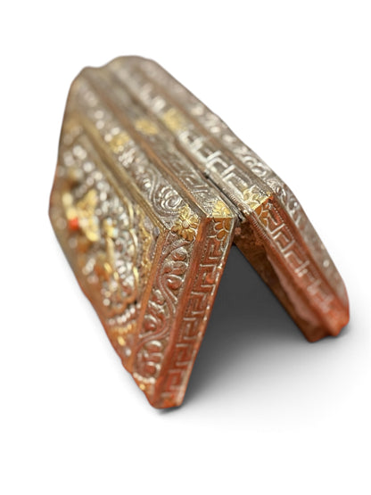 Antique silver and gilded silver Bhutanese betel nut box