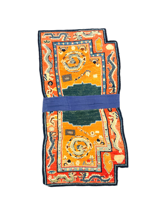 Antique Tibetan horse carpet