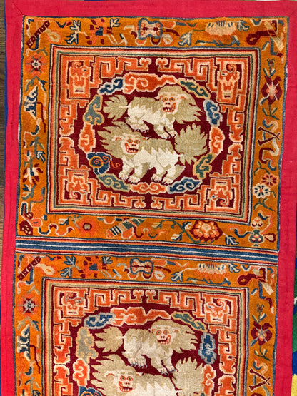 A Tibetan monastery meditation rug