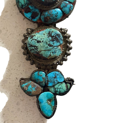 An antique modified ear pendant - Tibetan aykhor (b)