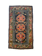 An antique Tibetan residential  rug with medallions