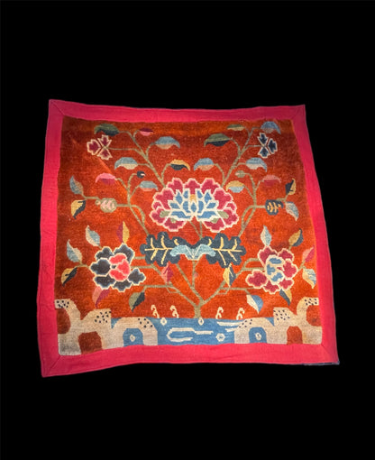 An antique Tibetan meditation rug