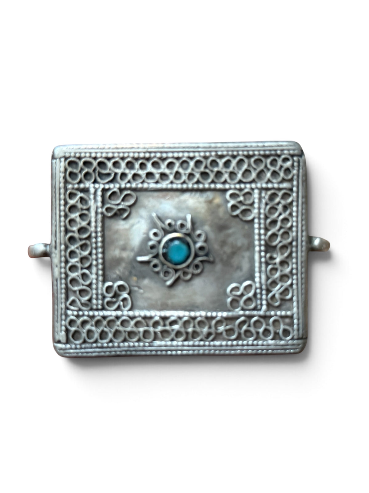 A set of three antique silver amulet boxes