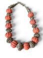 Antique Tibetan Necklace with Turquoise Hair Bead Pendant
