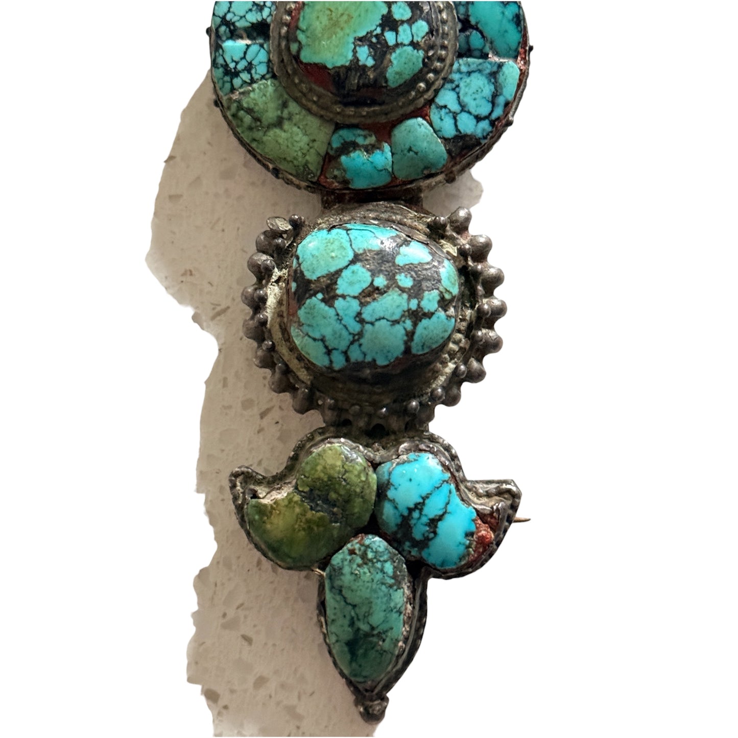 An antique modified ear pendant - Tibetan aykhor
