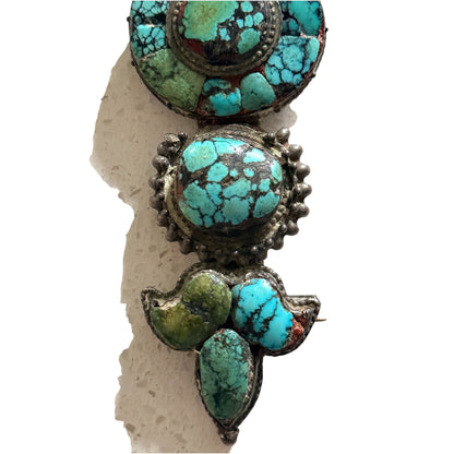 An antique modified ear pendant - Tibetan aykhor