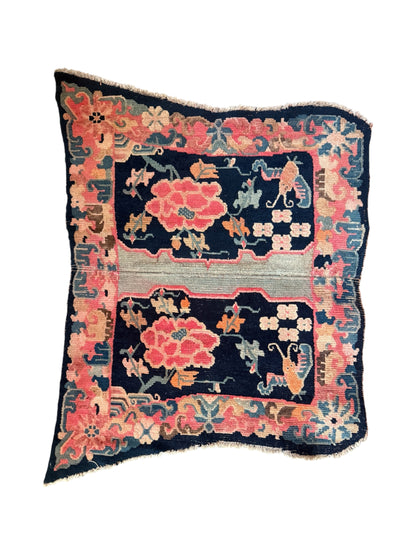 An antique Tibetan saddle rug